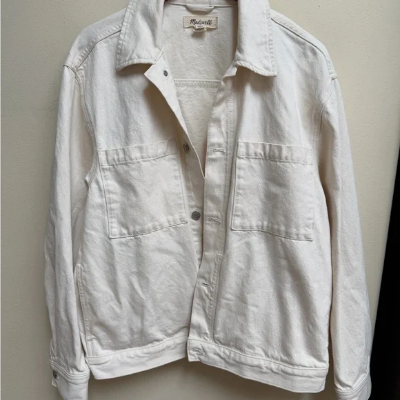 Madewell Cream Denim Jacket